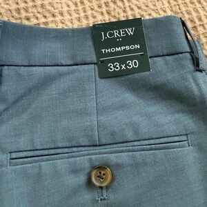 J. Crew Men's Blue Thompson Dress Pants - Tapered Slim Fit
